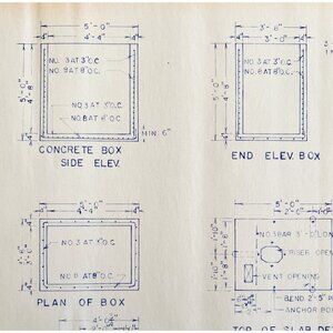 1970 Railroad Bangor Aroostook Car House Privy Bathroom Blueprint C9 DWDD15